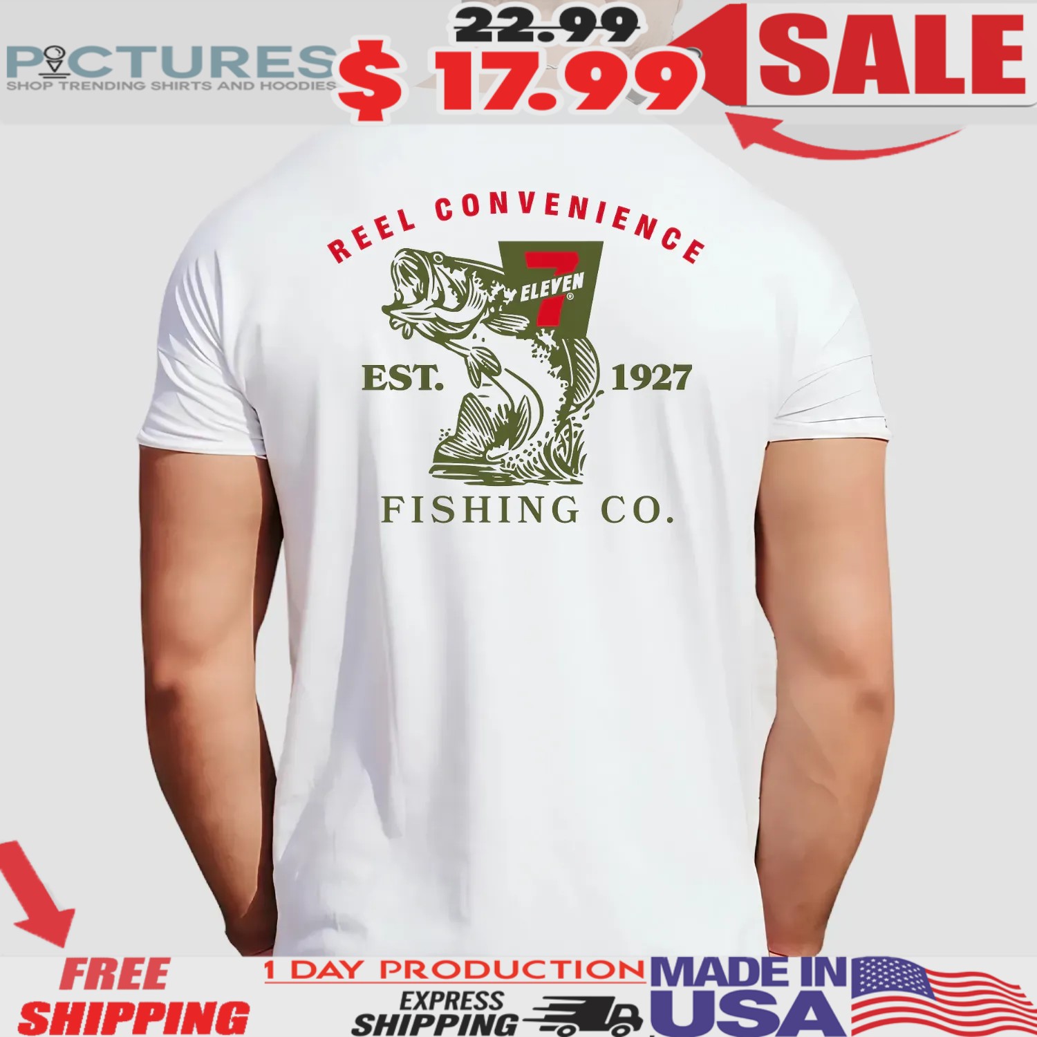 7 Eleven Reel Convenience Fishing Co Est 1927 T Shirt