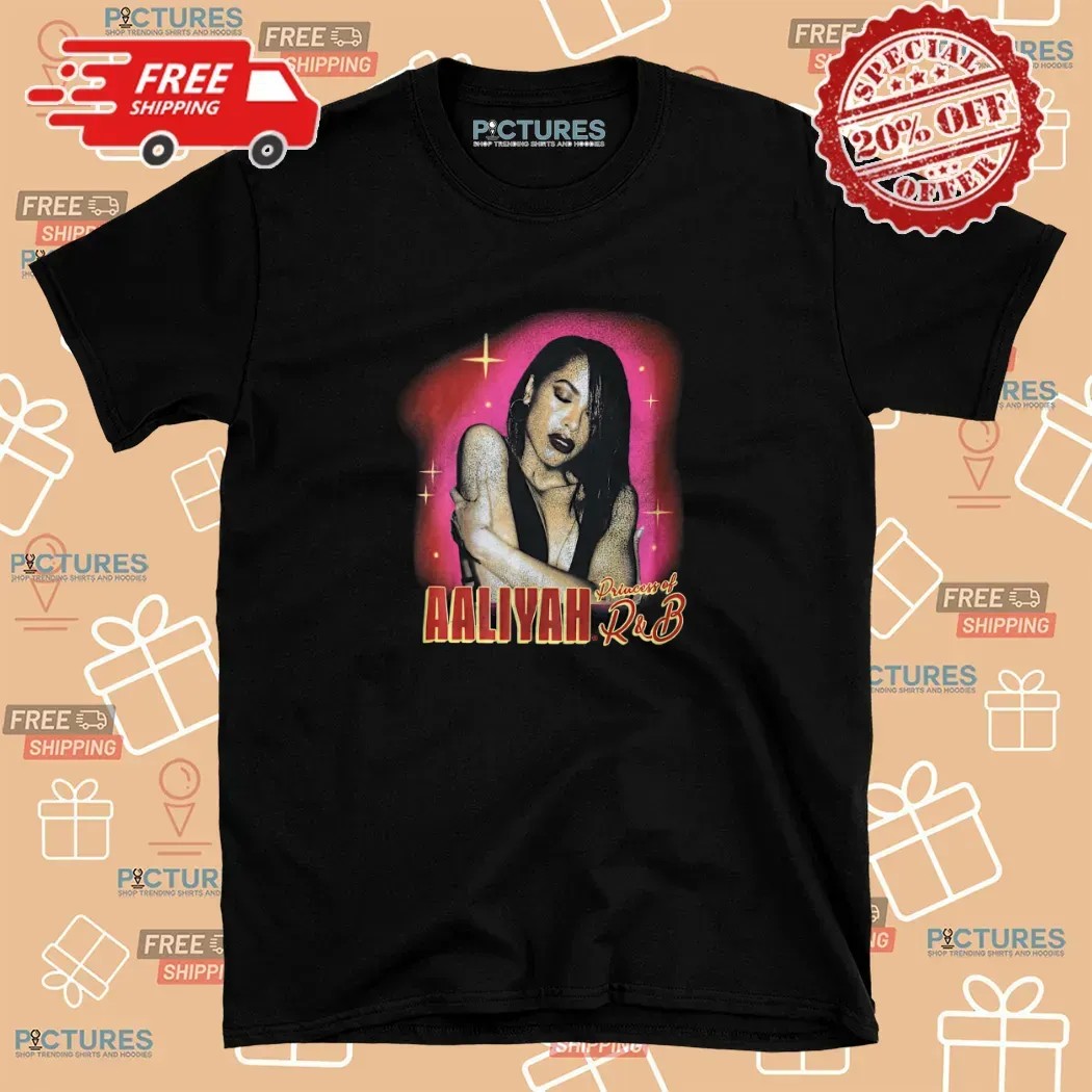Aaliyah Princess Of R&B Graphic Portrait T Shirt