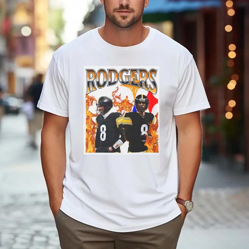 Aaron Rodgers Pittsburgh football Vintage 90s Bootleg T Shirt