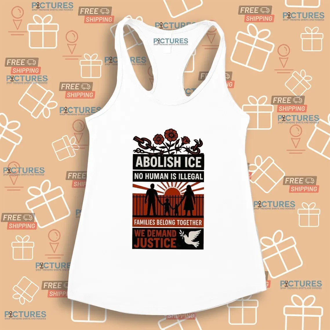 Abolish ICE No Human Is Illegal Families Belong Together Fuck ICE T Shirt