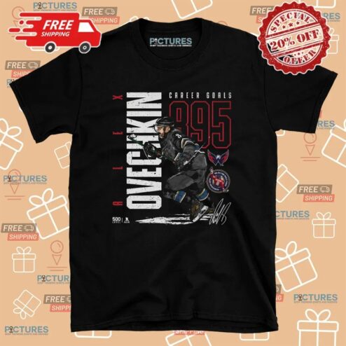 Alex Ovechkin Washington Capitals 895 Career Goals Throwback Signature T Shirt