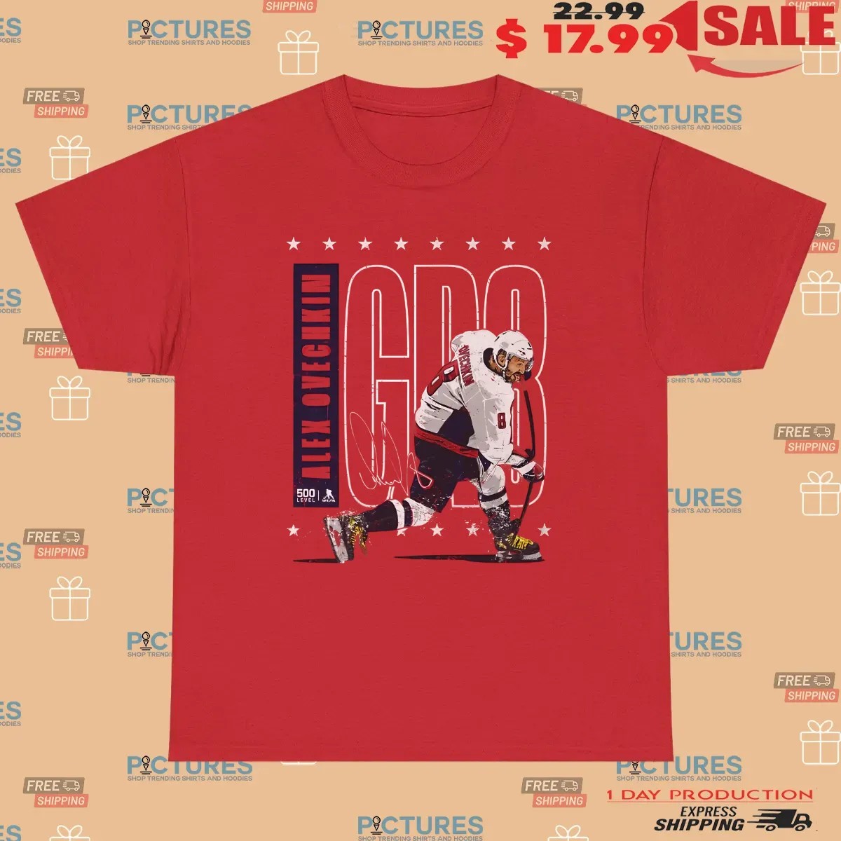 Alex Ovechkin Washington Hockey GR8 Signature T Shirt