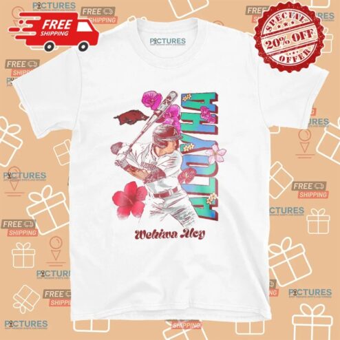 Aloyha Wehiwa Aloy Arkansas Razorbacks Baseball Flowers T Shirt