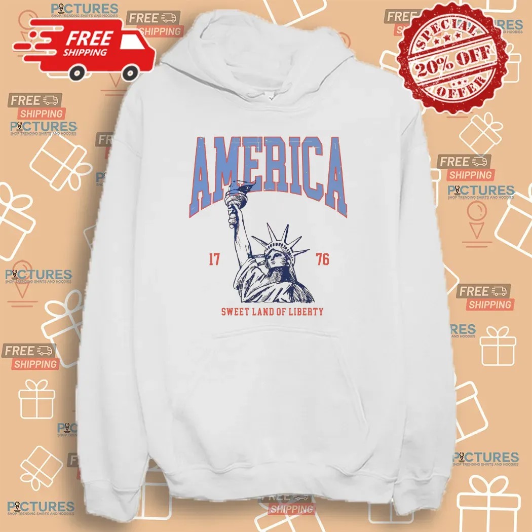 America Sweet Land Of Liberty Statue Of Liberty 1776 4th Of July T Shirt