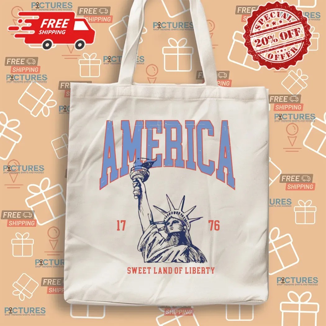 America Sweet Land Of Liberty Statue Of Liberty 1776 4th Of July T Shirt