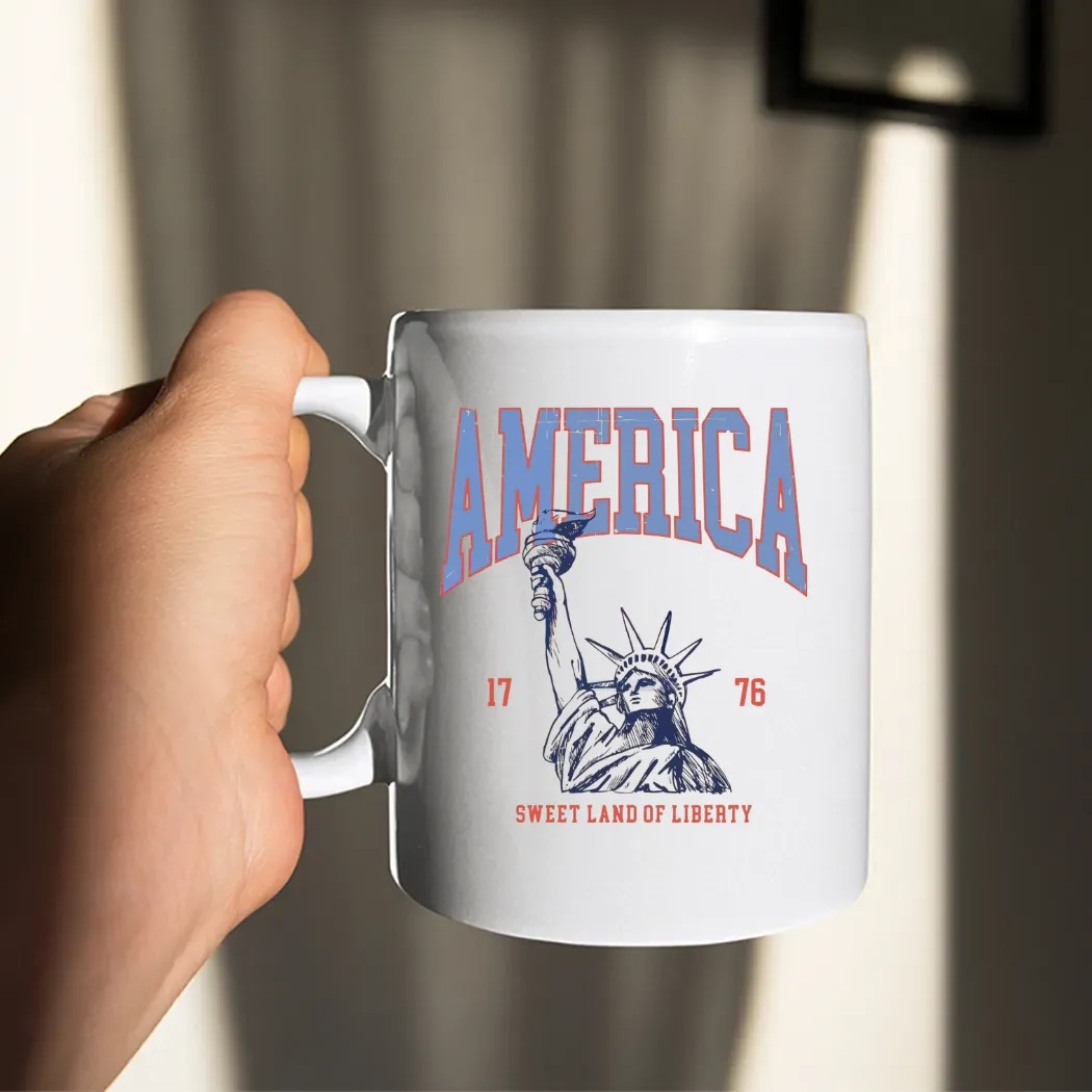 America Sweet Land Of Liberty Statue Of Liberty 1776 4th Of July T Shirt