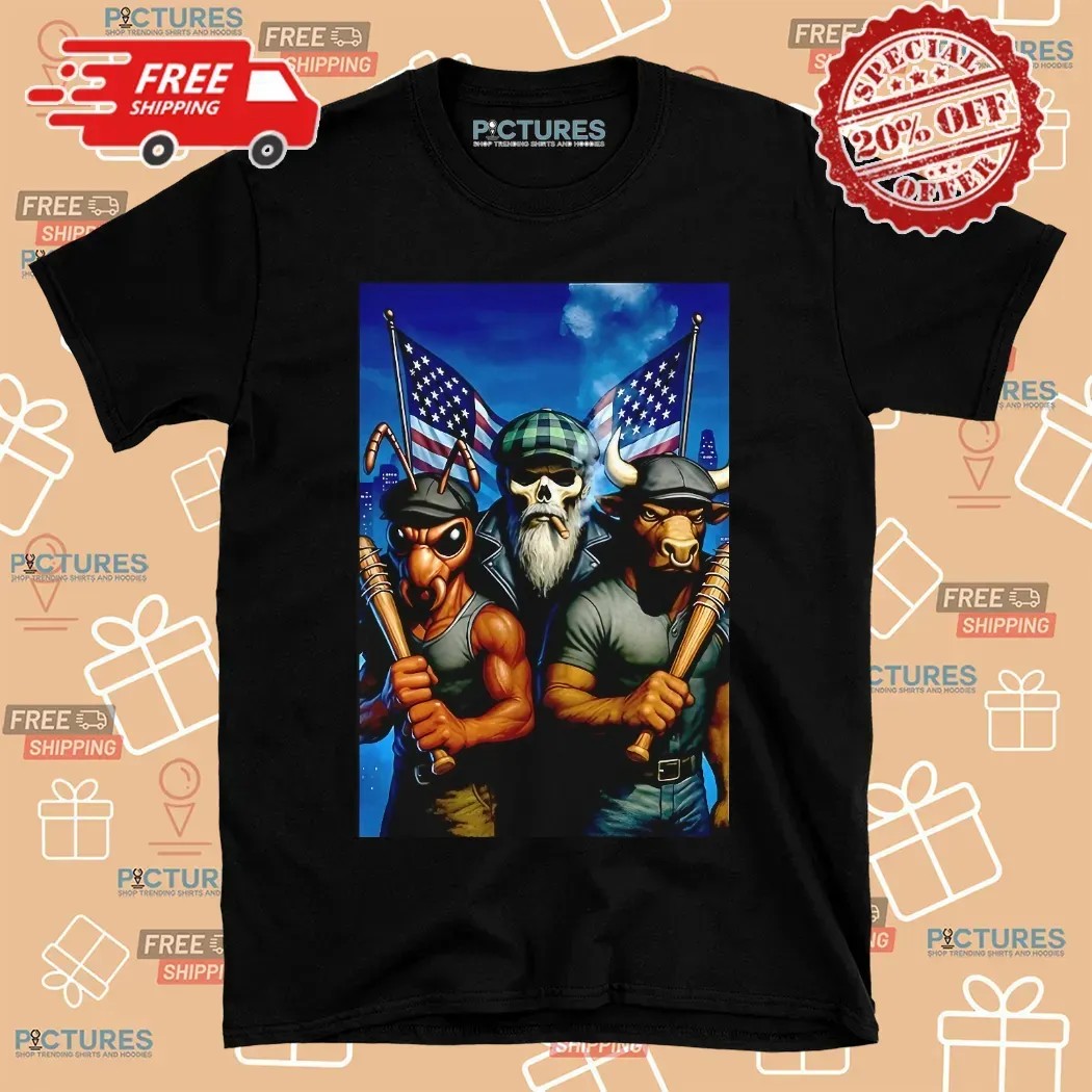 Ant Ox Unbox Skally Cap Hooligans All American Colla Graphic T Shirt