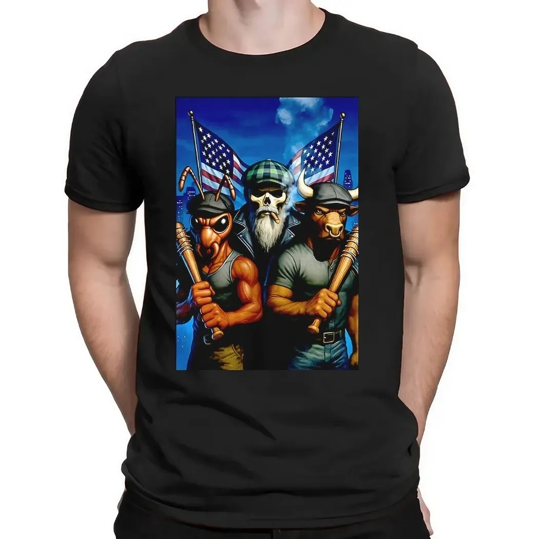 Ant Ox Unbox Skally Cap Hooligans All American Colla Graphic T Shirt