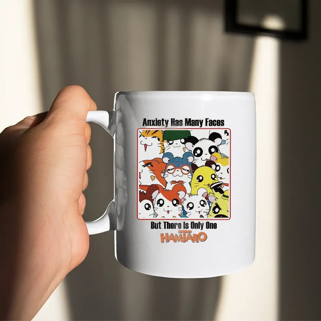 Anxiety Has Many Faces But There Is Only One Hamtaro Anxiety Parody T Shirt