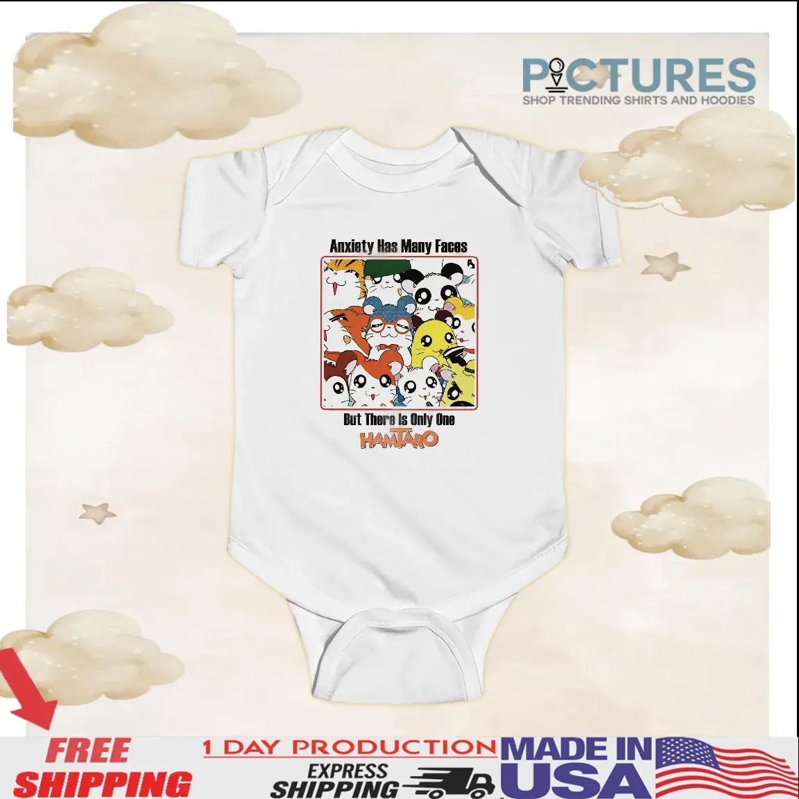 Anxiety Has Many Faces But There Is Only One Hamtaro Anxiety Parody T Shirt