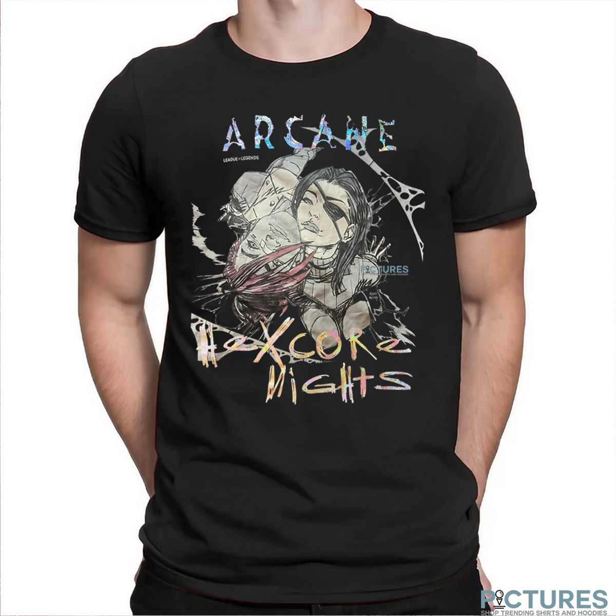 Arcane Hexcore Nights League Of Legends T Shirt