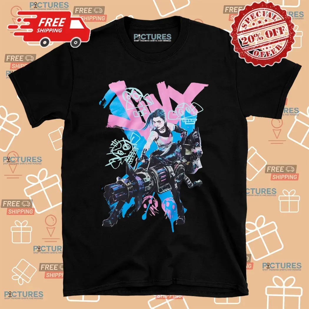 Arcane Jinx Graffiti Jumbo Graphic T Shirt