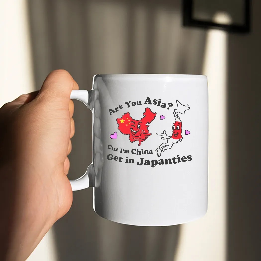 Are You Asia Cuz I'm China Get In Japanties Meme Map T Shirt
