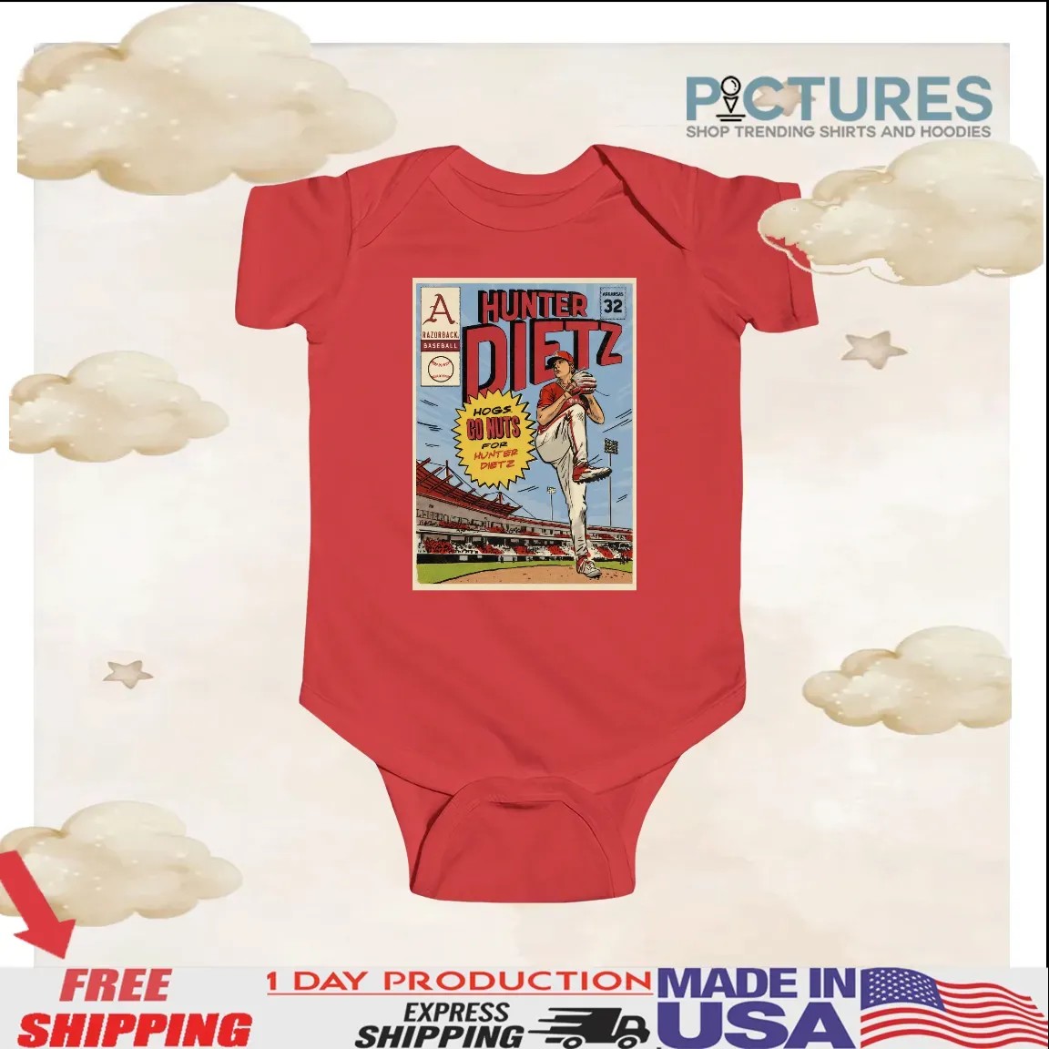 Arkansas Hunter Dietz Hogs Go Nuts For Hunter Dietz T Shirt Arkansas Hunter Dietz Hogs Go Nuts For Hunter Dietz T Shirt