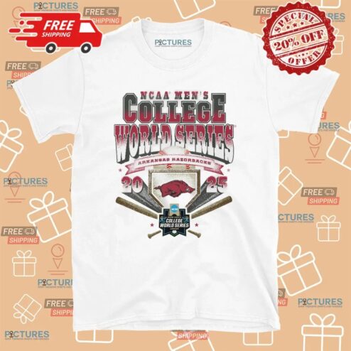 Arkansas Razorbacks Baseball NCAA Men's College World Series 2025 T Shirt