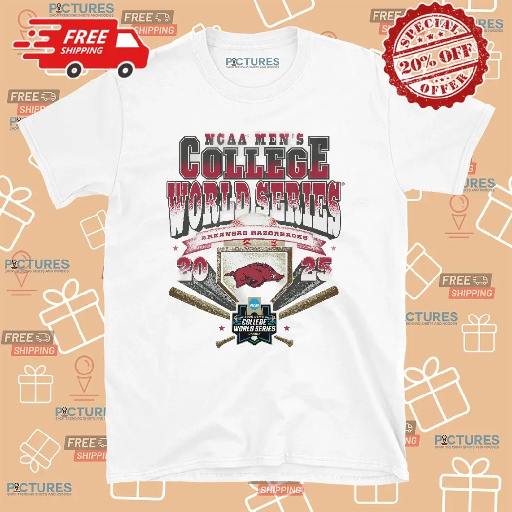 Arkansas Razorbacks Baseball NCAA Men's College World Series 2025 T Shirt