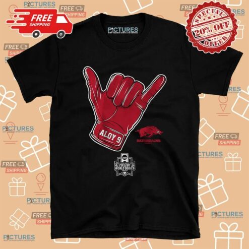 Arkansas Razorbacks Baseball Wehiwa Aloy CWS Shaka T Shirt