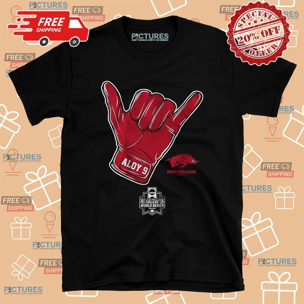 Arkansas Razorbacks Baseball Wehiwa Aloy CWS Shaka T Shirt