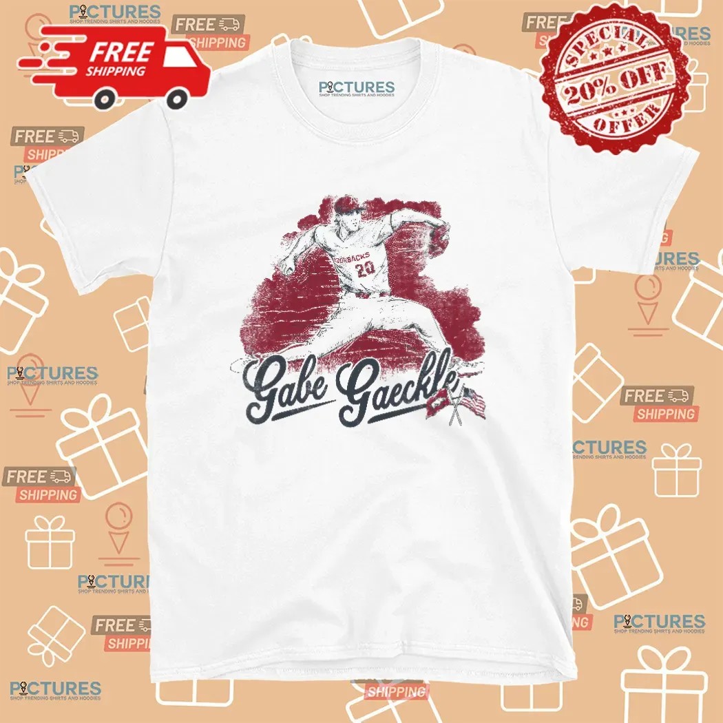 Arkansas Razorbacks Gabe Gaeckle Pitcher T Shirt Arkansas Razorbacks Gabe Gaeckle Pitcher T Shirt