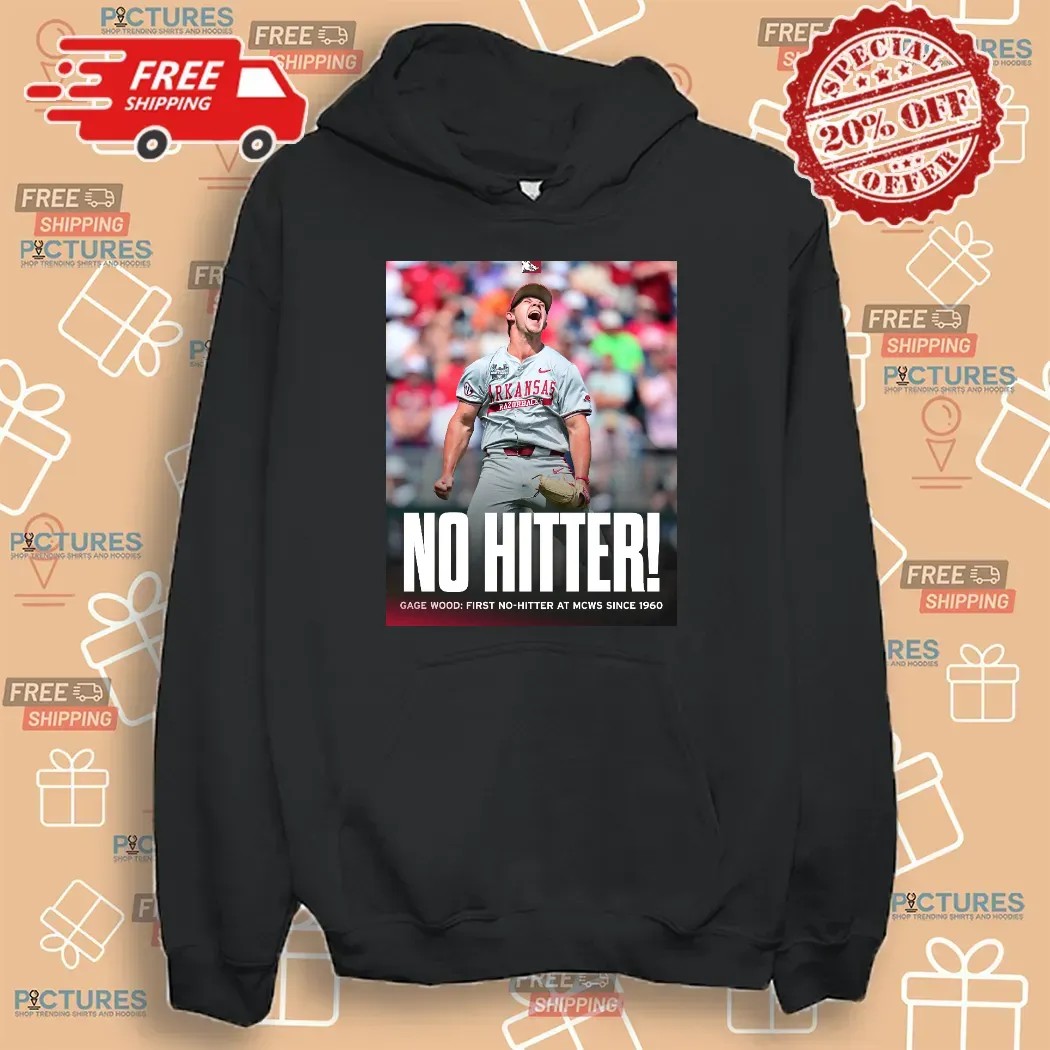 Arkansas Razorbacks Gage Wood First No Hitter At MCWS Since 1960 T Shirt