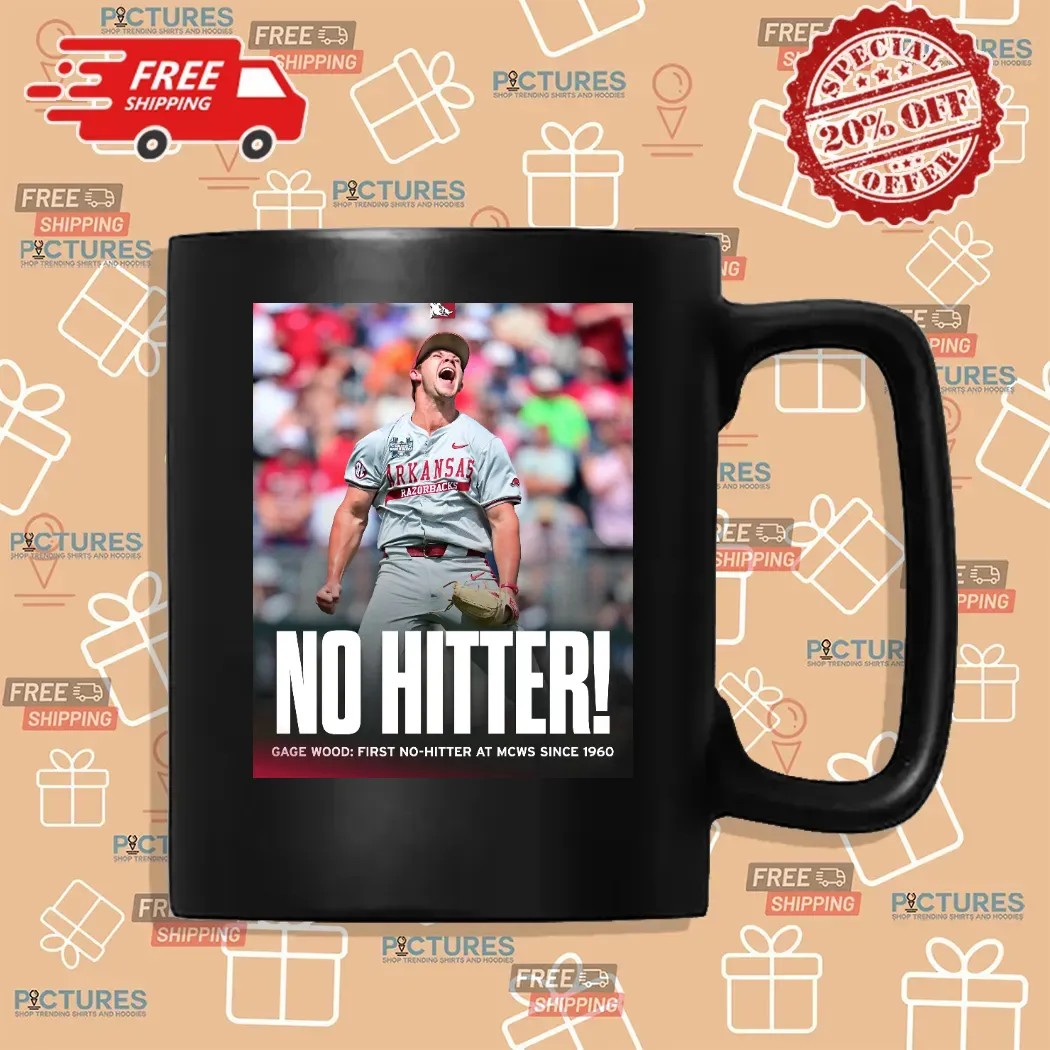 Arkansas Razorbacks Gage Wood First No Hitter At MCWS Since 1960 T Shirt