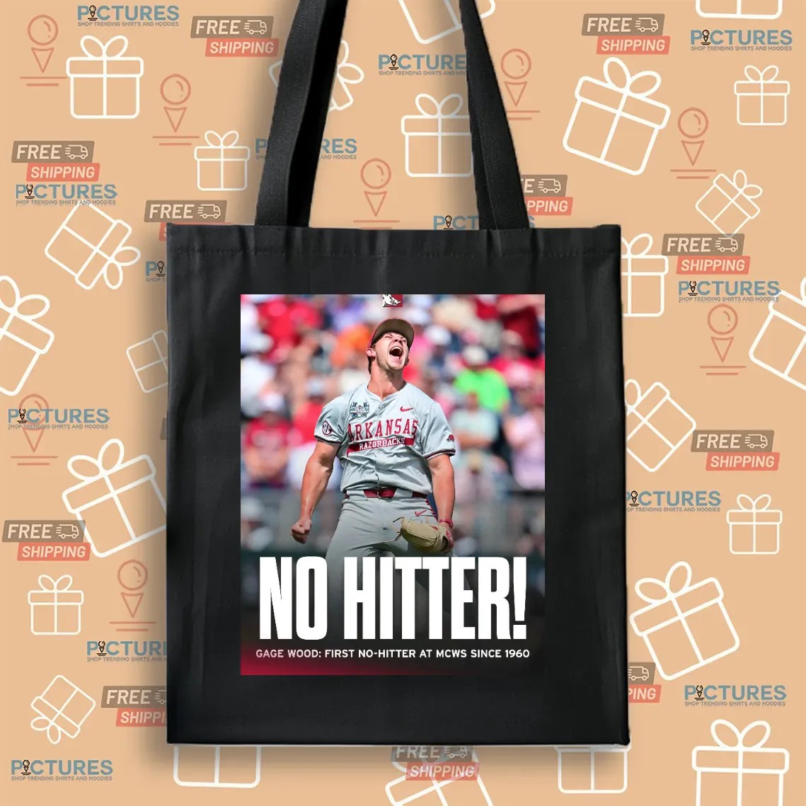 Arkansas Razorbacks Gage Wood First No Hitter At MCWS Since 1960 T Shirt