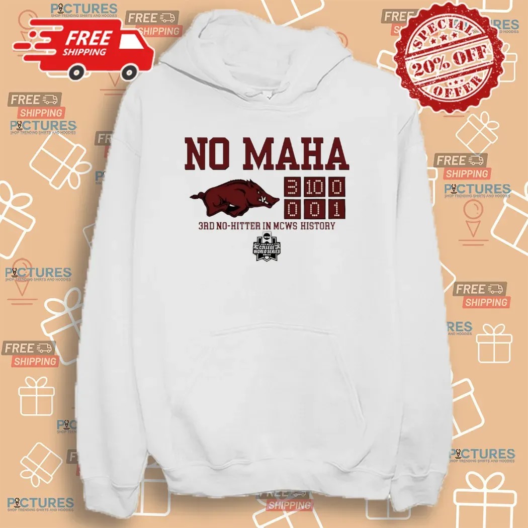 Arkansas Razorbacks No-Maha 3rd No Hitter in MCWS History College World Series T Shirt