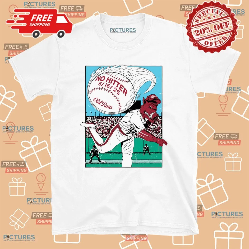 Arkansas Razorbacks WPS No Hitter June 16 2025 Mascot T Shirt