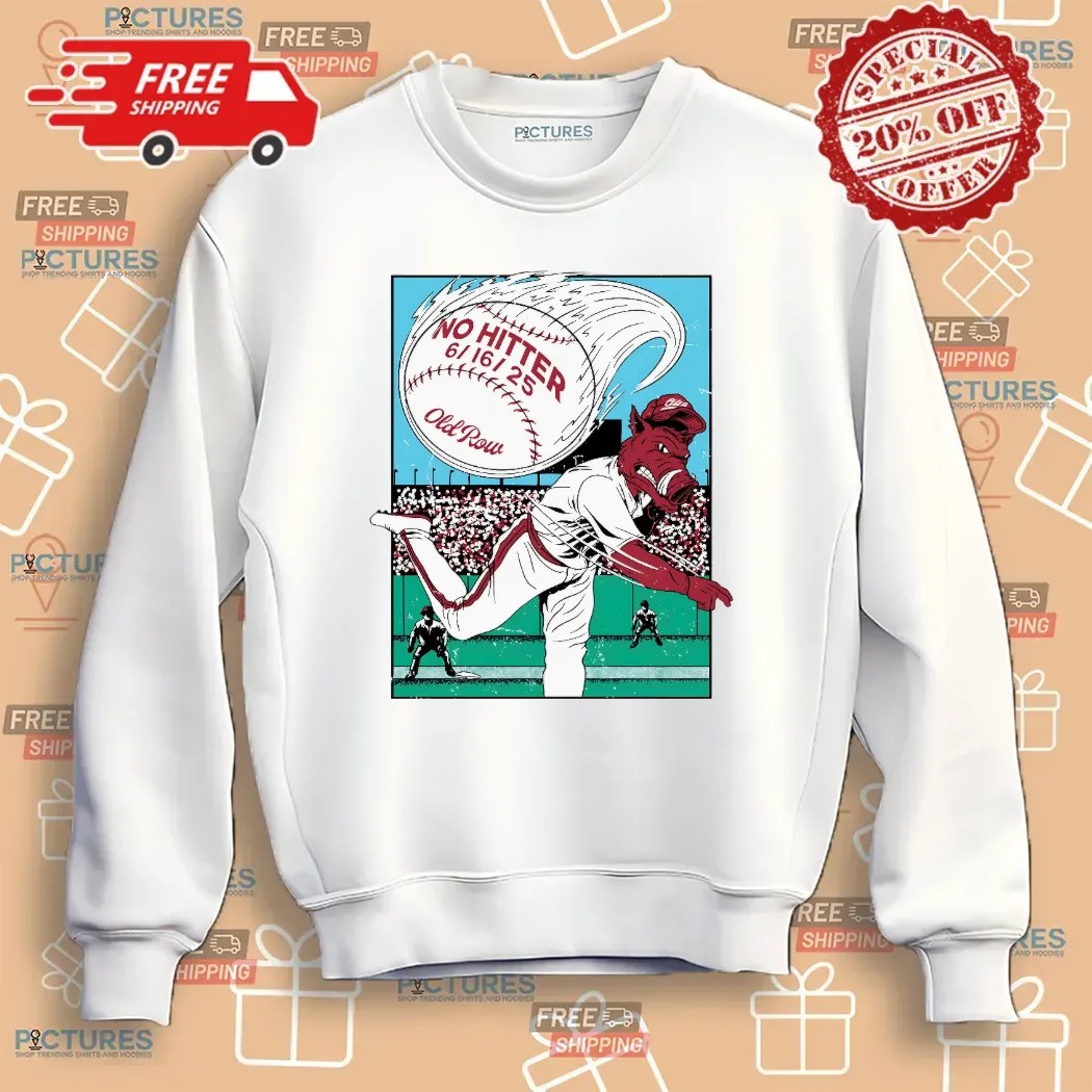 Arkansas Razorbacks WPS No Hitter June 16 2025 Mascot T Shirt