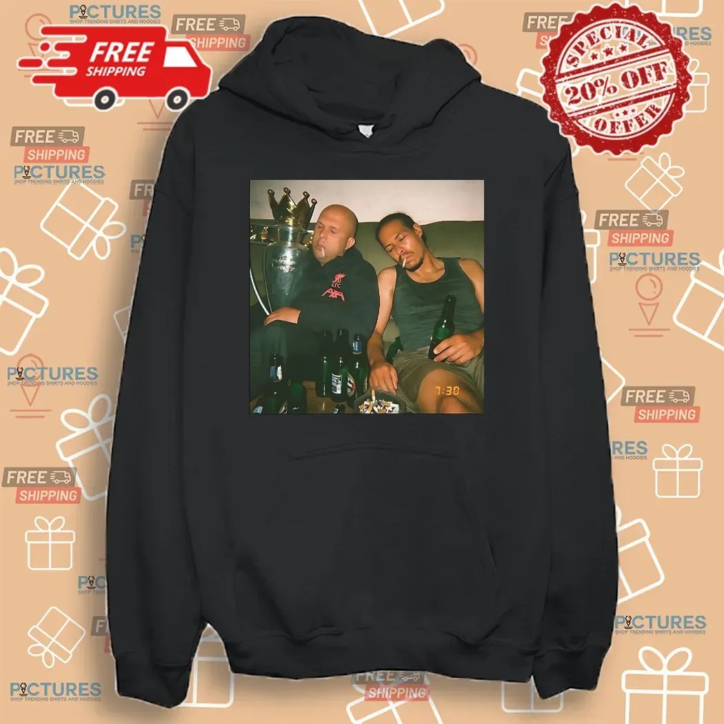 Arne Slot And Virgil Van Dijk Smoking Drunk Champions Vintage T Shirt