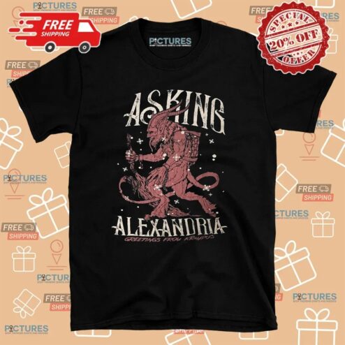 Asking Alexandria Greetings From Krampus Vintage T Shirt