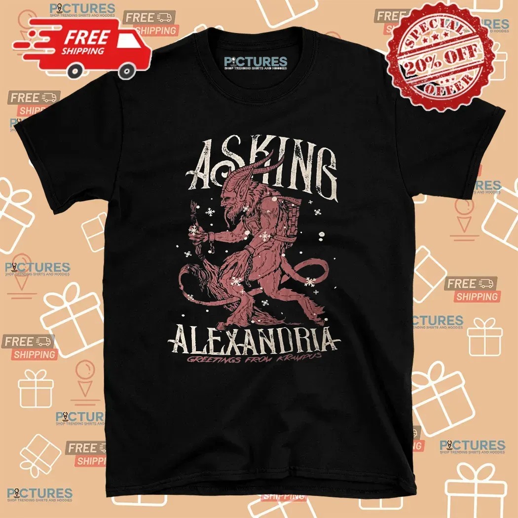 Asking Alexandria Greetings From Krampus Vintage T Shirt
