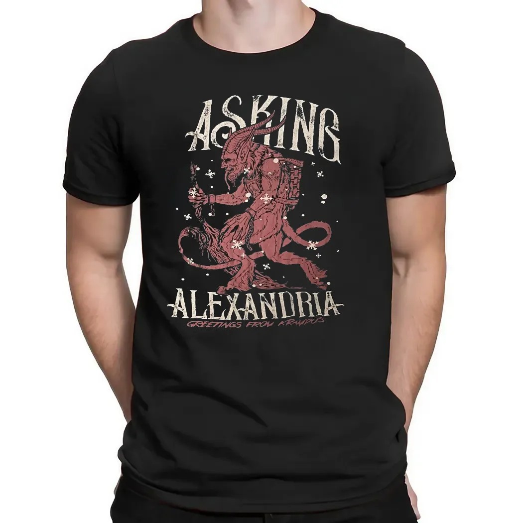 Asking Alexandria Greetings From Krampus Vintage T Shirt