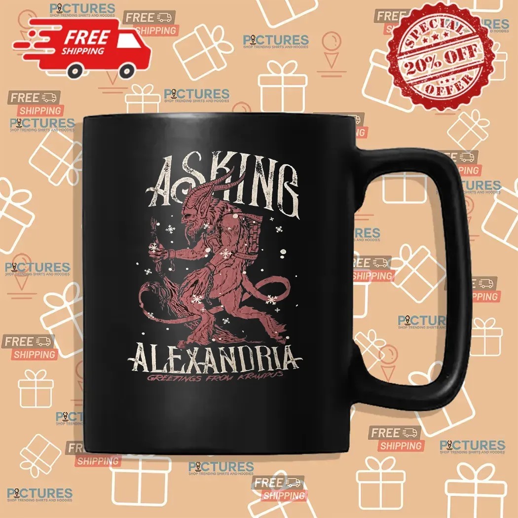 Asking Alexandria Greetings From Krampus Vintage T Shirt