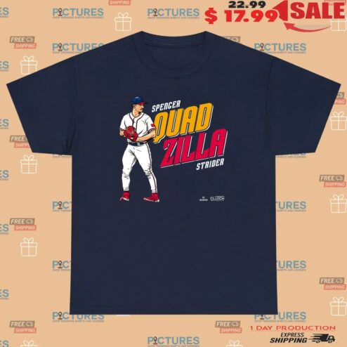 Atlanta Braves Spencer Strider Quadzilla MLBPA T Shirt