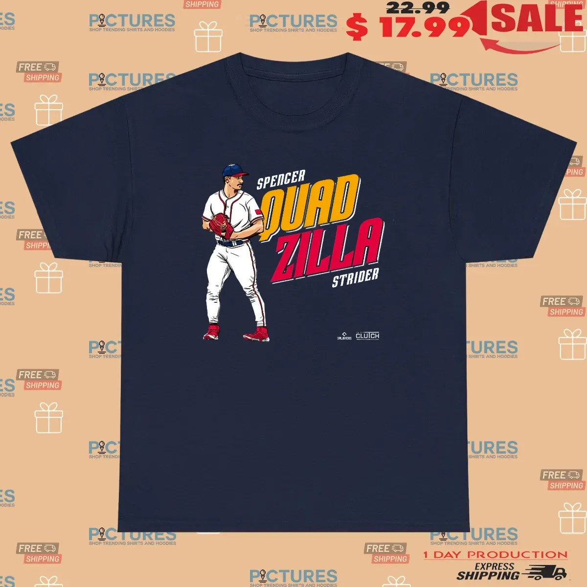 Atlanta Braves Spencer Strider Quadzilla MLBPA T Shirt