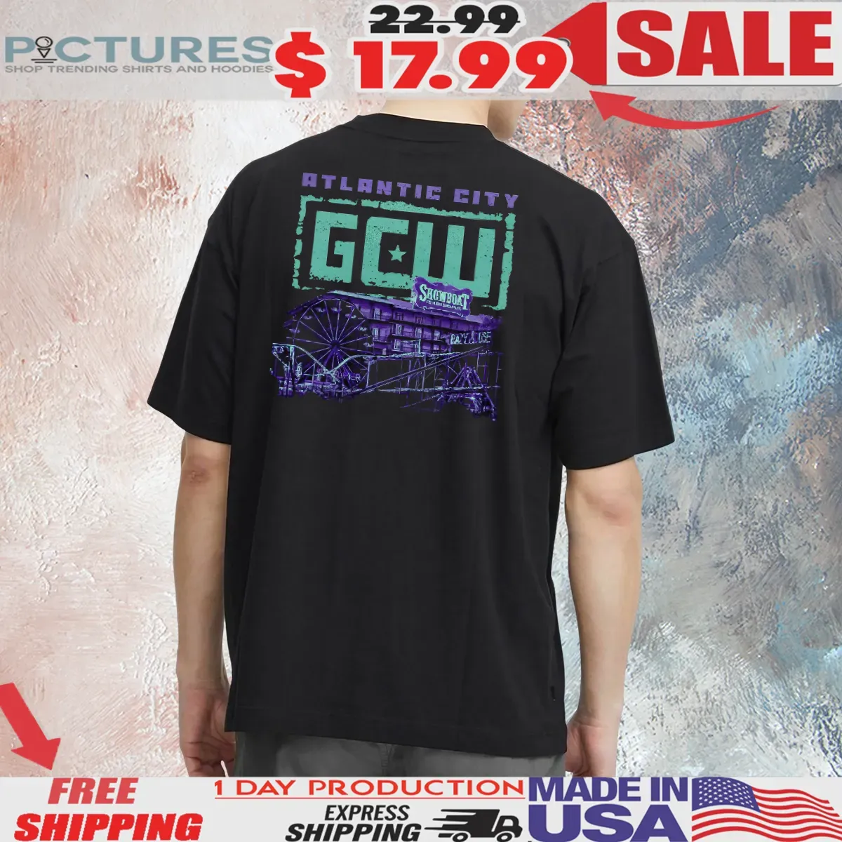 Atlantic City GCW T Shirt 2 Atlantic City GCW T Shirt 1 Picturestees Customized Gifts
