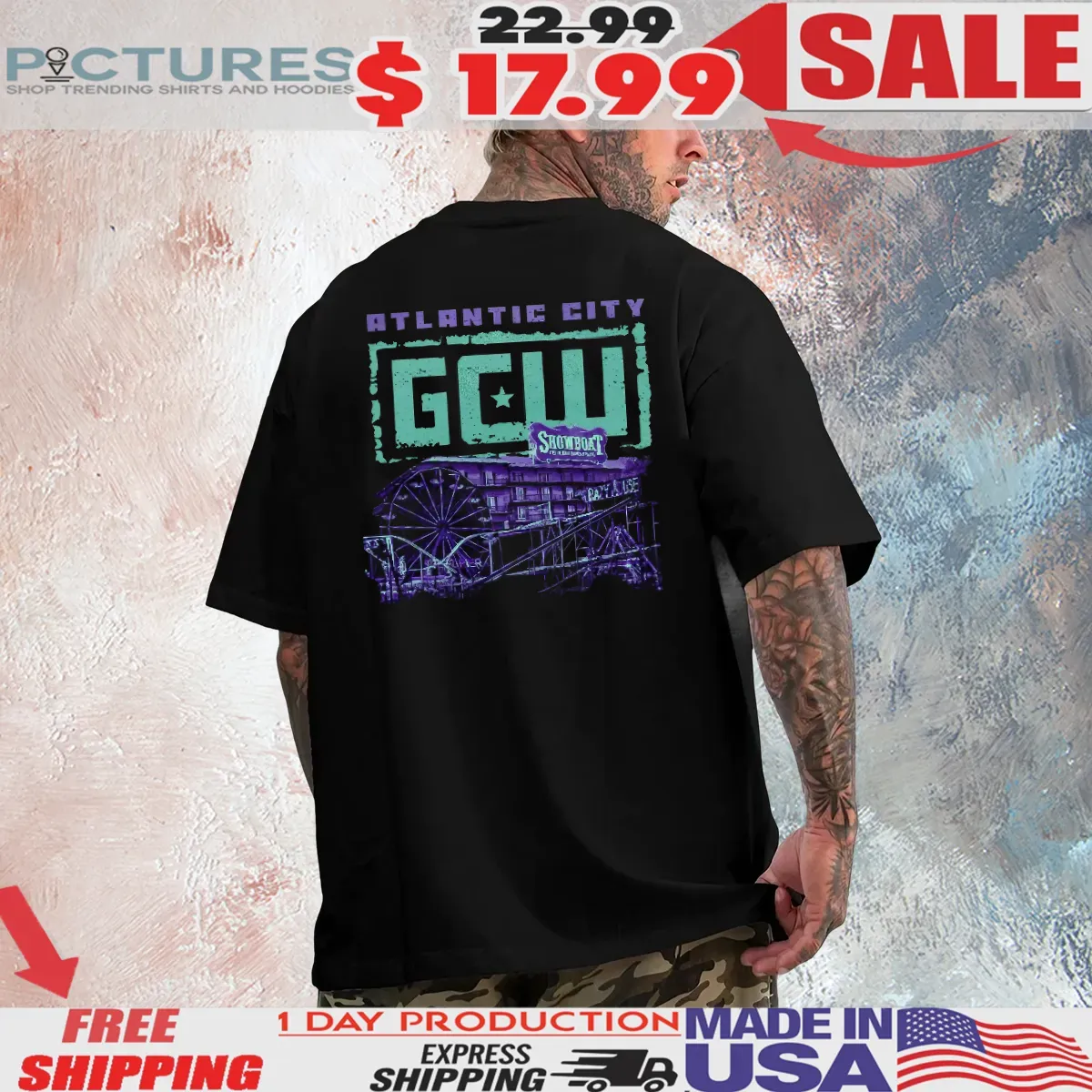 Atlantic City GCW T Shirt Atlantic City GCW T Shirt 2 Picturestees Customized Gifts