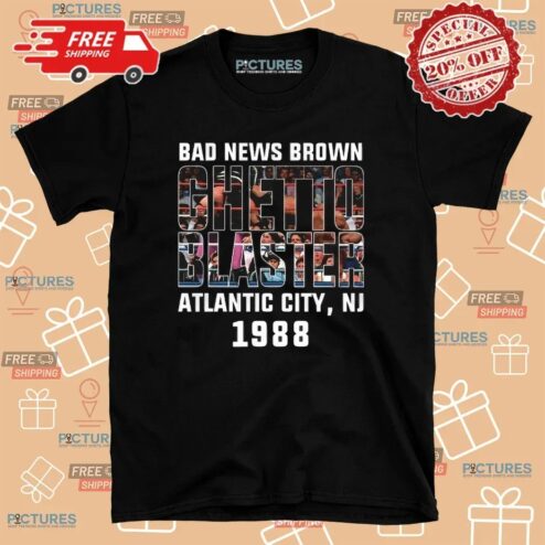 Bad News Brown Chetic Blaster Atlantic City NJ 1988 T Shirt