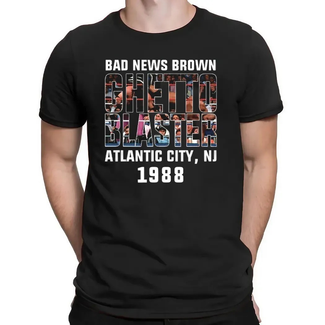 Bad News Brown Chetic Blaster Atlantic City NJ 1988 T Shirt Bad News Brown Chetic Blaster Atlantic City NJ 1988 T Shirt