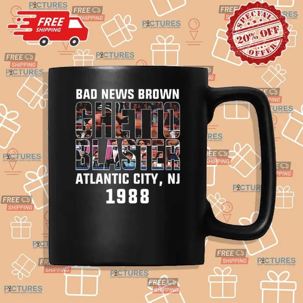 Bad News Brown Chetic Blaster Atlantic City NJ 1988 T Shirt Bad News Brown Chetic Blaster Atlantic City NJ 1988 T Shirt