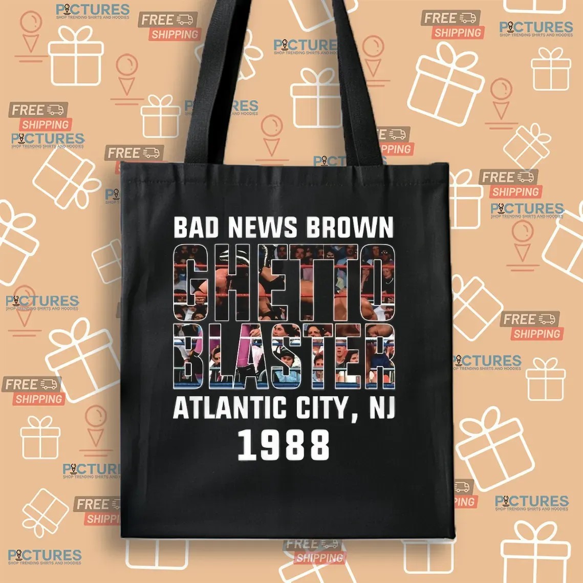 Bad News Brown Chetic Blaster Atlantic City NJ 1988 T Shirt Bad News Brown Chetic Blaster Atlantic City NJ 1988 T Shirt