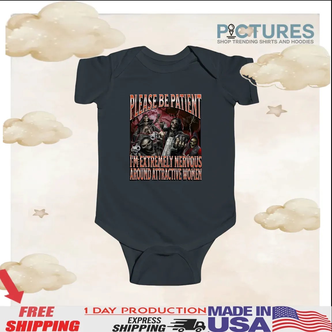 Badass Skeleton Please Be Patient I'm Extremely Nervous Around Attractive Women Cringe Skeleton Bootleg T Shirt