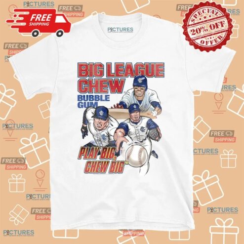 Big League Chew Bubble Gum Play Big Chew Big Baseball T Shirt