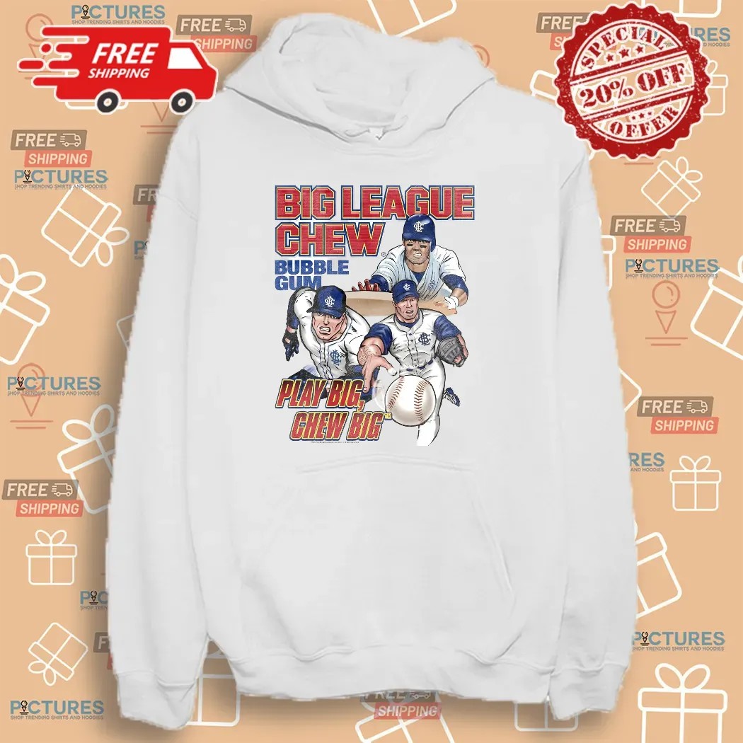 Big League Chew Bubble Gum Play Big Chew Big Baseball T Shirt