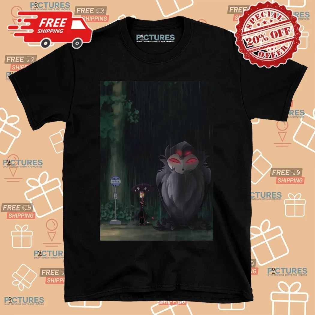 Blitzo Meet Stolas The Garden Of The Forest 𝐇𝐞𝐥𝐥𝐮𝐯𝐚𝐛𝐨𝐬𝐬 My Neighbor Totoro T Shirt