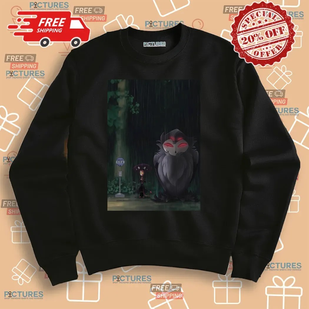 Blitzo Meet Stolas The Garden Of The Forest 𝐇𝐞𝐥𝐥𝐮𝐯𝐚𝐛𝐨𝐬𝐬 My Neighbor Totoro T Shirt