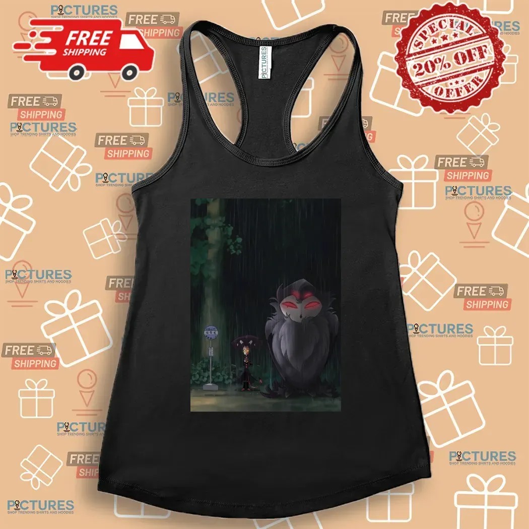 Blitzo Meet Stolas The Garden Of The Forest 𝐇𝐞𝐥𝐥𝐮𝐯𝐚𝐛𝐨𝐬𝐬 My Neighbor Totoro T Shirt