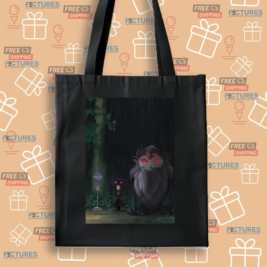 Blitzo Meet Stolas The Garden Of The Forest 𝐇𝐞𝐥𝐥𝐮𝐯𝐚𝐛𝐨𝐬𝐬 My Neighbor Totoro T Shirt