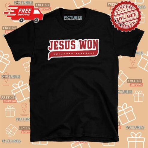 Bobby Wernes Arkansas Razorbacks Baseball Wearing Jesus Won T Shirt